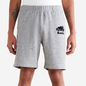 Roots Organic Original Salt and Pepper Sweatshort 8 Inch